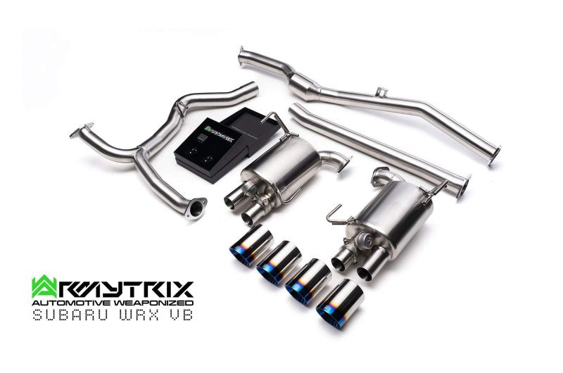 Tuyau d'échappement sport Armytrix avec convertisseur catalytique 200 cpsi pour Subaru WRX VB (2022-présent)