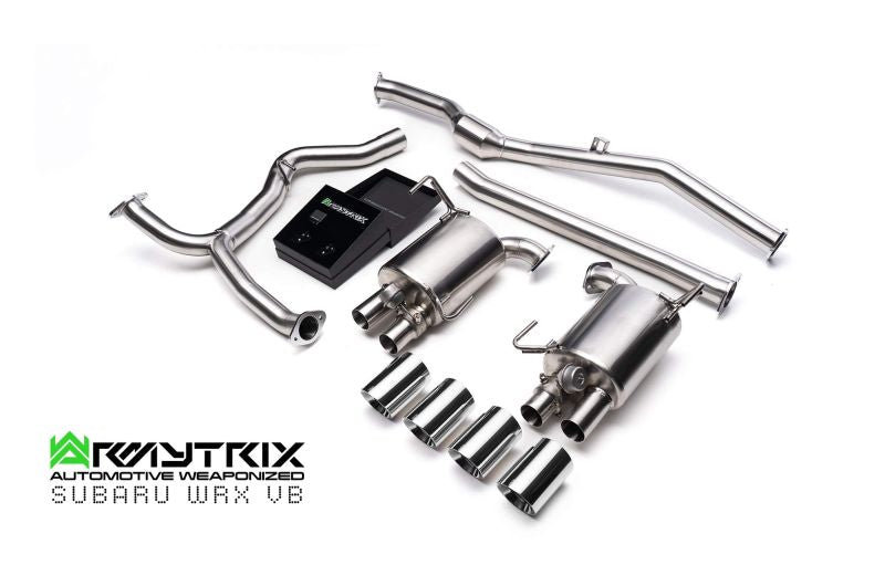 Tuyau d'échappement sport Armytrix avec convertisseur catalytique 200 cpsi pour Subaru WRX VB (2022-présent)