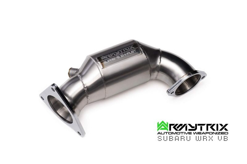 Tuyau d'échappement sport Armytrix avec convertisseur catalytique 200 cpsi pour Subaru WRX VB (2022-présent)