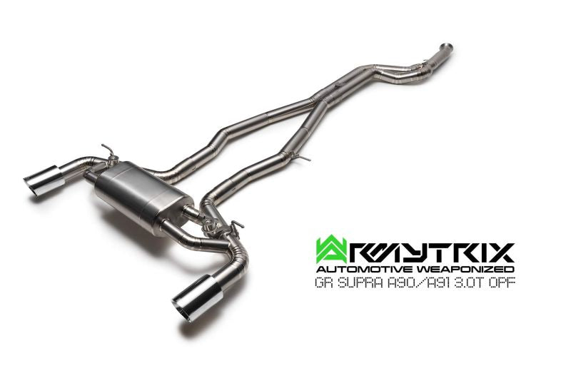 Toyota GR Supra A90 A91 Titanium Series (2019-Present) valvetronic exhaust system - Armytrix Exhausts