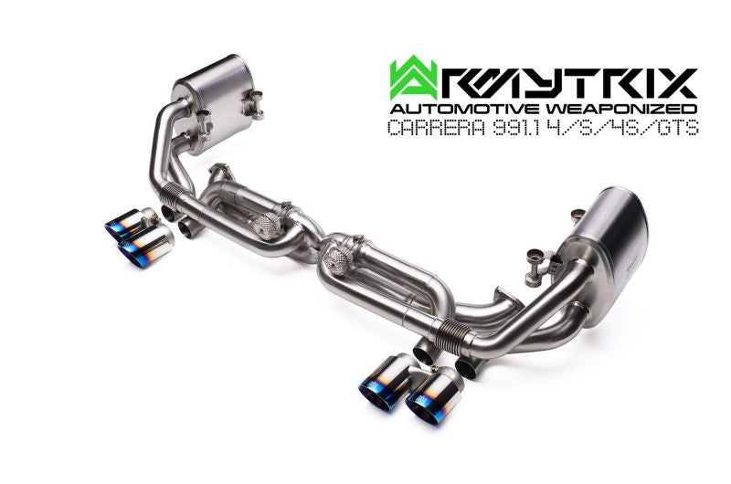 Porsche 911 Carrera 991.1 4/S/4S/GTS (2012-2015) valvetronic exhaust system - Armytrix Exhausts
