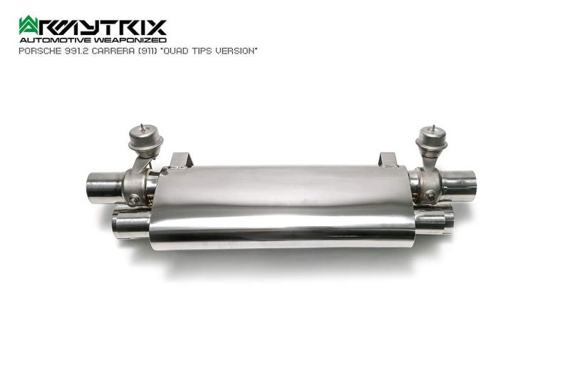 Collecteur d'échappement haute performance Armytrix à revêtement céramique et sans catalyseur avec simulateur de catalyseur pour Porsche 911 Carrera 997.2 PDK 4/S/4S (2009-2012)