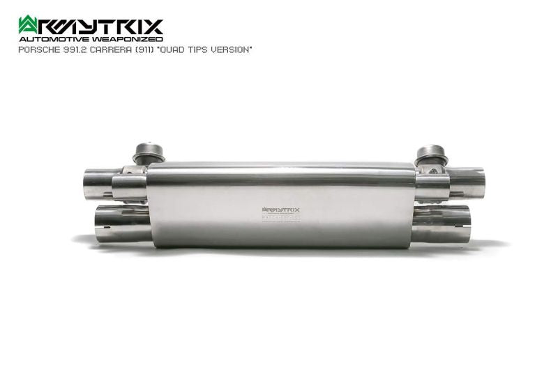 Collecteur d'échappement haute performance Armytrix à revêtement céramique et sans catalyseur avec simulateur de catalyseur pour Porsche 911 Carrera 997.2 PDK 4/S/4S (2009-2012)
