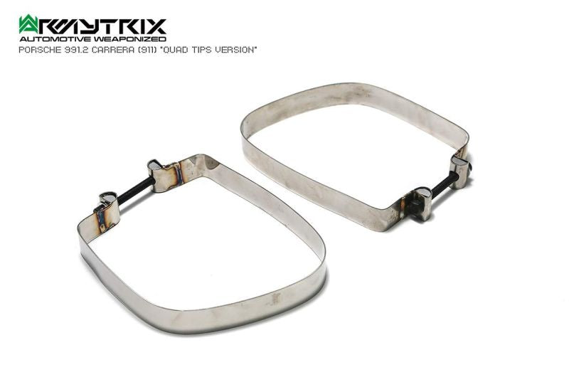 Collecteur d'échappement haute performance Armytrix à revêtement céramique et sans catalyseur avec simulateur de catalyseur pour Porsche 911 Carrera 997.2 PDK 4/S/4S (2009-2012)