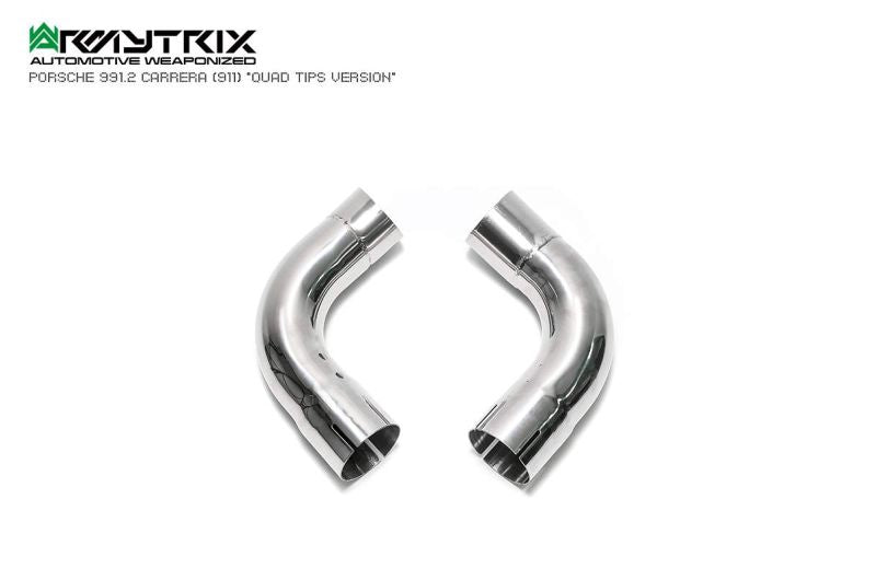 Collecteur d'échappement haute performance Armytrix à revêtement céramique et sans catalyseur avec simulateur de catalyseur pour Porsche 911 Carrera 997.2 PDK 4/S/4S (2009-2012)