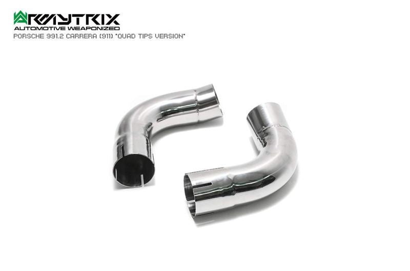 Collecteur d'échappement haute performance Armytrix à revêtement céramique et sans catalyseur avec simulateur de catalyseur pour Porsche 911 Carrera 997.2 PDK 4/S/4S (2009-2012)