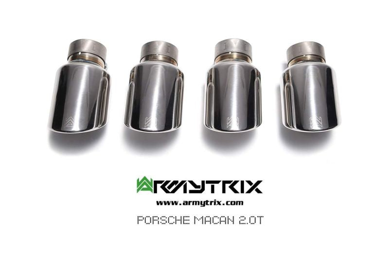 Tuyau de descente secondaire haute performance Armytrix avec suppression du FAP et simulateur de catalyseur pour Porsche Macan 2.0 Turbo Facelift (2019-présent)