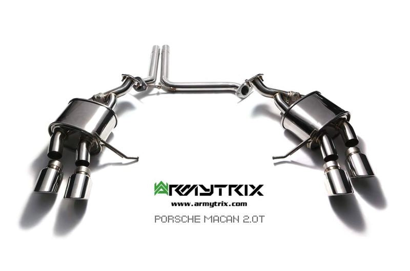 Tuyau de descente secondaire haute performance Armytrix avec suppression du FAP et simulateur de catalyseur pour Porsche Macan 2.0 Turbo Facelift (2019-présent)
