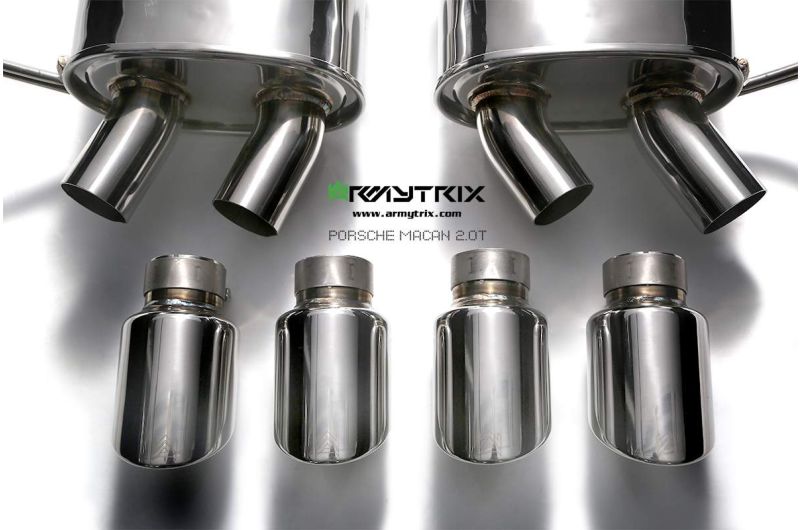 Tuyau de descente secondaire haute performance Armytrix avec suppression du FAP et simulateur de catalyseur pour Porsche Macan 2.0 Turbo Facelift (2019-présent)