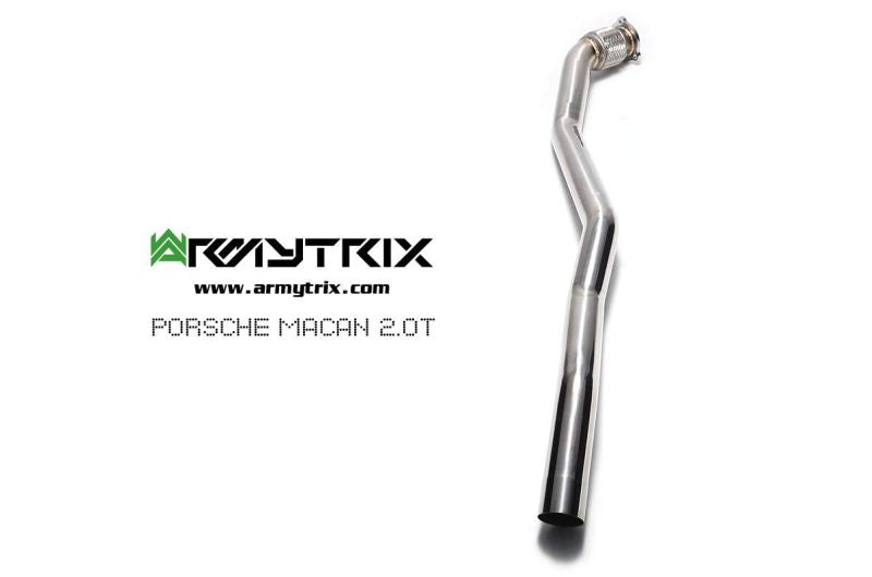 Tuyau de descente secondaire haute performance Armytrix avec suppression du FAP et simulateur de catalyseur pour Porsche Macan 2.0 Turbo Facelift (2019-présent)