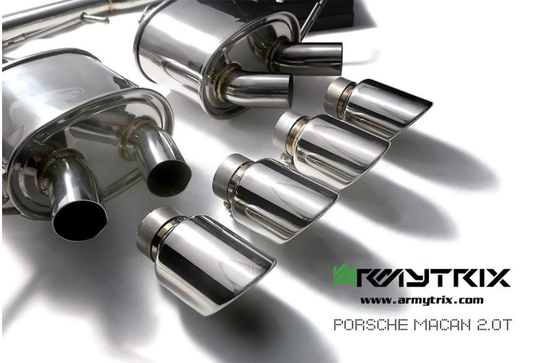 Tuyau de descente secondaire haute performance Armytrix avec suppression du FAP et simulateur de catalyseur pour Porsche Macan 2.0 Turbo Facelift (2019-présent)