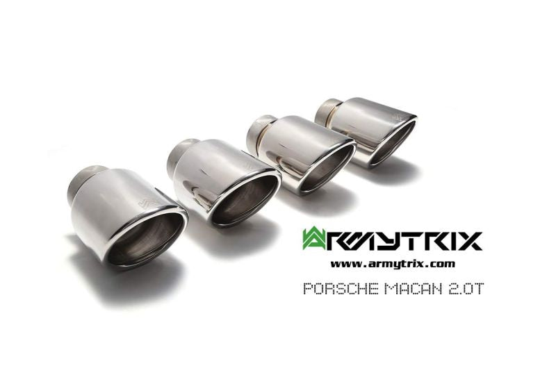 Tuyau de descente secondaire haute performance Armytrix avec suppression du FAP et simulateur de catalyseur pour Porsche Macan 2.0 Turbo Facelift (2019-présent)