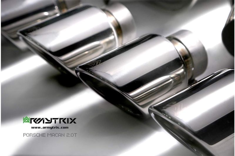 Tuyau de descente secondaire haute performance Armytrix avec suppression du FAP et simulateur de catalyseur pour Porsche Macan 2.0 Turbo Facelift (2019-présent)