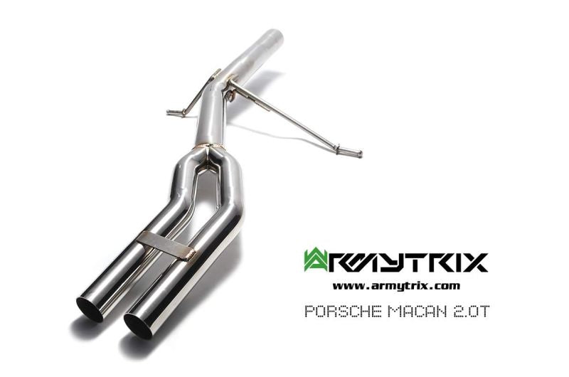 Tuyau de descente secondaire haute performance Armytrix avec suppression du FAP et simulateur de catalyseur pour Porsche Macan 2.0 Turbo Facelift (2019-présent)