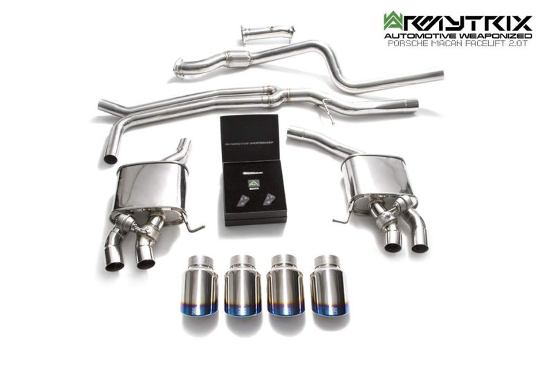 Porsche Macan 2.0 Turbo Facelift (2018-Present) valvetronic exhaust system - Armytrix Exhausts