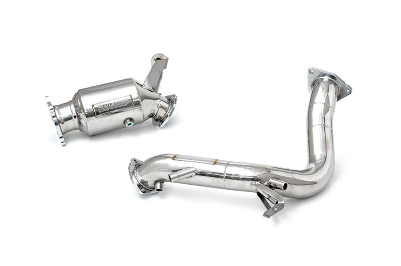 Tuyau de descente secondaire haute performance Armytrix avec suppression du FAP et simulateur de catalyseur pour Porsche Macan 2.0 Turbo Facelift (2019-présent)