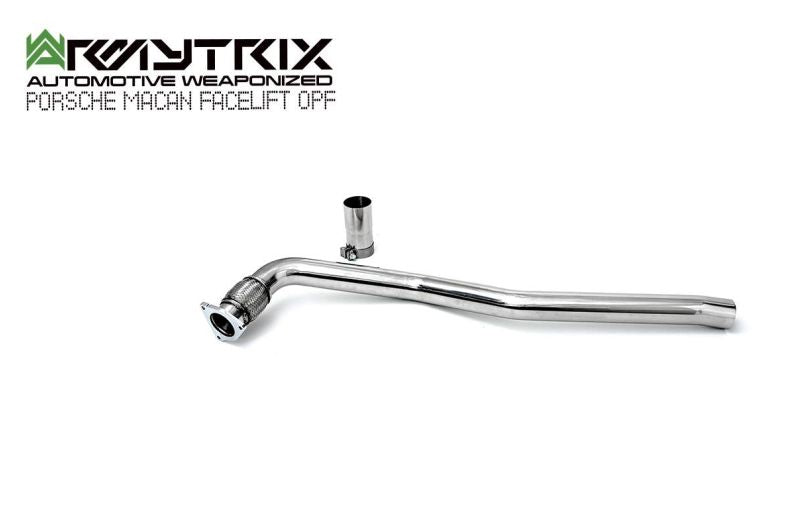 Tuyau de descente secondaire haute performance Armytrix avec suppression du FAP et simulateur de catalyseur pour Porsche Macan 2.0 Turbo Facelift (2019-présent)