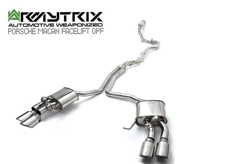 Tuyau de descente secondaire haute performance Armytrix avec suppression du FAP et simulateur de catalyseur pour Porsche Macan 2.0 Turbo Facelift (2019-présent)