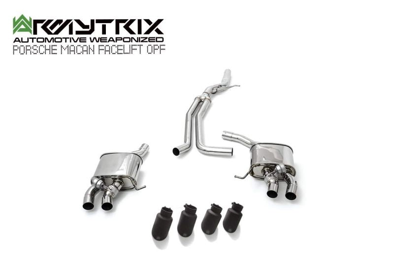 Tuyau de descente secondaire haute performance Armytrix avec suppression du FAP et simulateur de catalyseur pour Porsche Macan 2.0 Turbo Facelift (2019-présent)