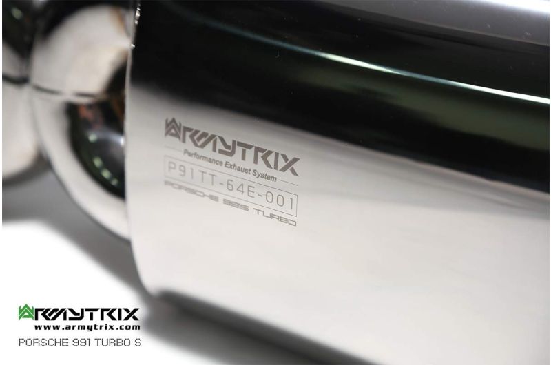 Porsche 911 Turbo 991.1 Turbo S (2013-2015) valvetronic exhaust system - Armytrix Exhausts