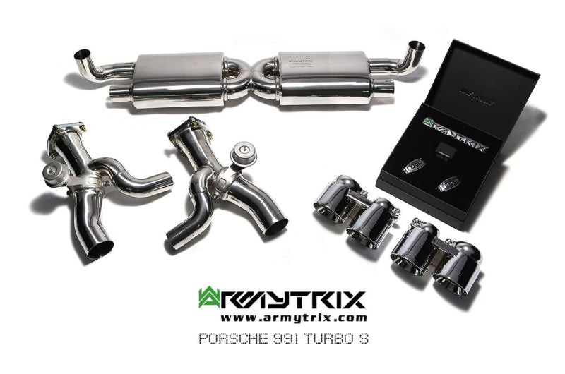 Porsche 911 Turbo 991.1 Turbo S (2013-2015) valvetronic exhaust system - Armytrix Exhausts