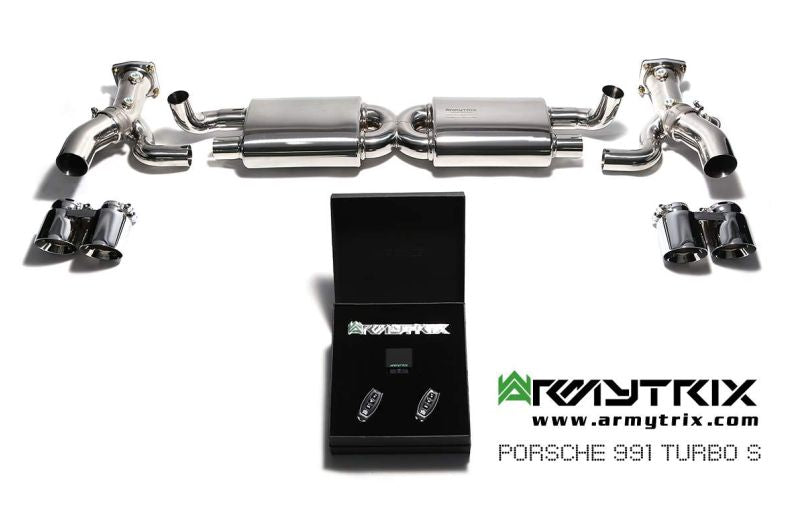 Porsche 911 Turbo 991.1 Turbo S (2013-2015) valvetronic exhaust system - Armytrix Exhausts
