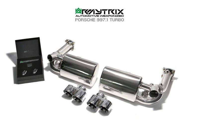 Porsche 911 Turbo 997.1 Turbo (2006-2008) valvetronic exhaust system - Armytrix Exhausts