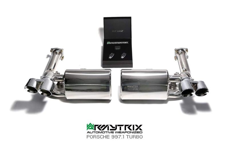 Porsche 911 Turbo 997.1 Turbo (2006-2008) valvetronic exhaust system - Armytrix Exhausts