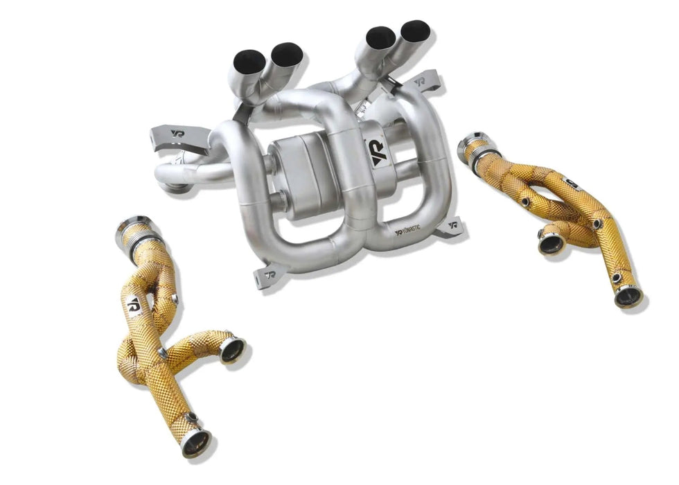 Yonristic Revuelto F1 valved exhaust package - TIG welded construction detail