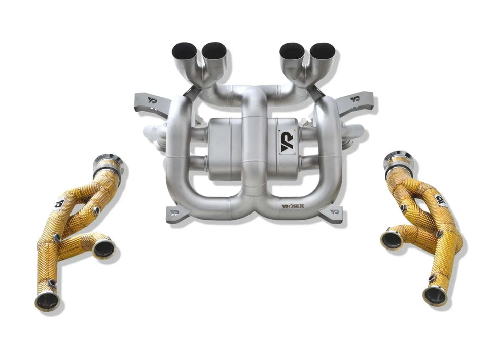 Yonristic Performance VANTA Edition F1 CEL-free valved exhaust package for the Lamborghini Revuelto 2024+ - main product view