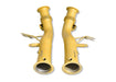 Lamborghini Temerario MaxFlow F1 Downpipes - gold Cerakote ceramic coating