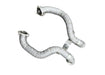 Yonristic Aston Martin Vantage axle-back exhaust - rear three-quarter on vehicle