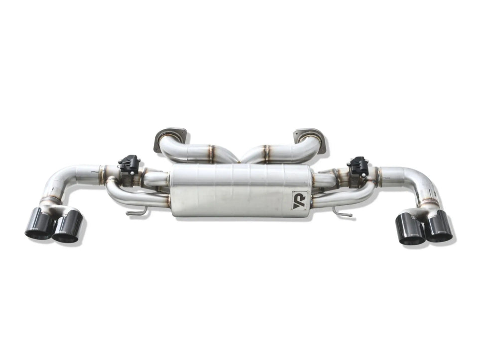 Yonristic Aston Martin Vantage axle-back exhaust - full system laid out