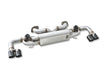 Yonristic Aston Martin Vantage axle-back exhaust - flange and connection detail
