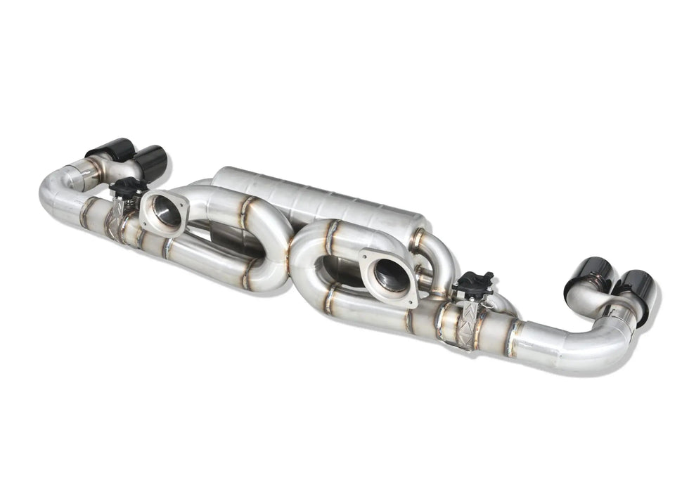 Yonristic Aston Martin Vantage axle-back exhaust - internal routing detail
