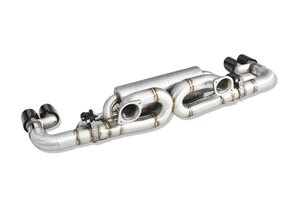 Yonristic Aston Martin Vantage axle-back exhaust - hanger detail