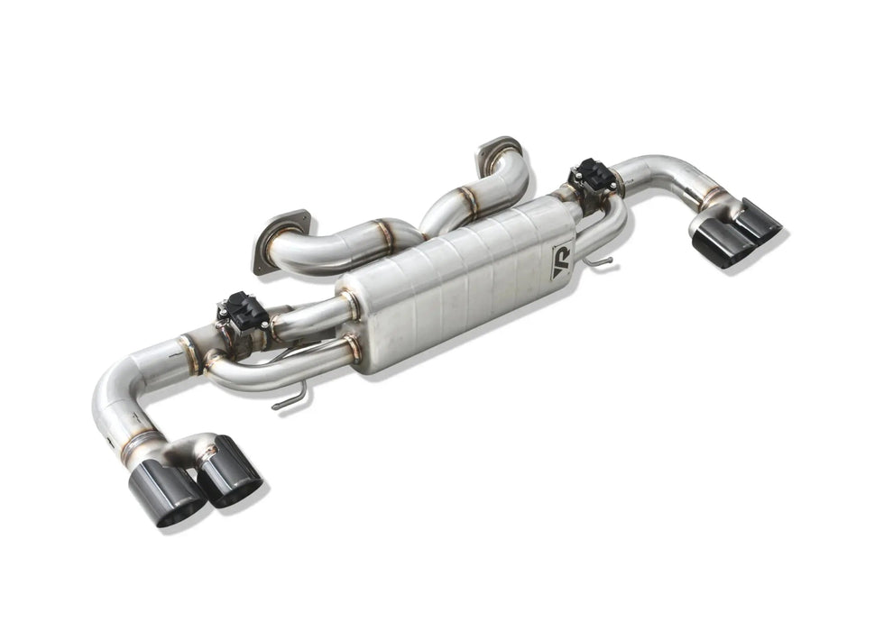 Yonristic Aston Martin Vantage axle-back exhaust - rear section detail