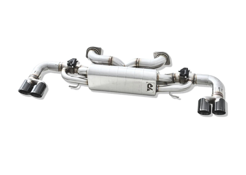 Yonristic Aston Martin Vantage axle-back exhaust - assembly overview