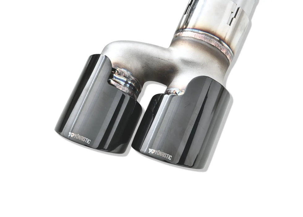 Yonristic Aston Martin Vantage axle-back exhaust - dual tip configuration