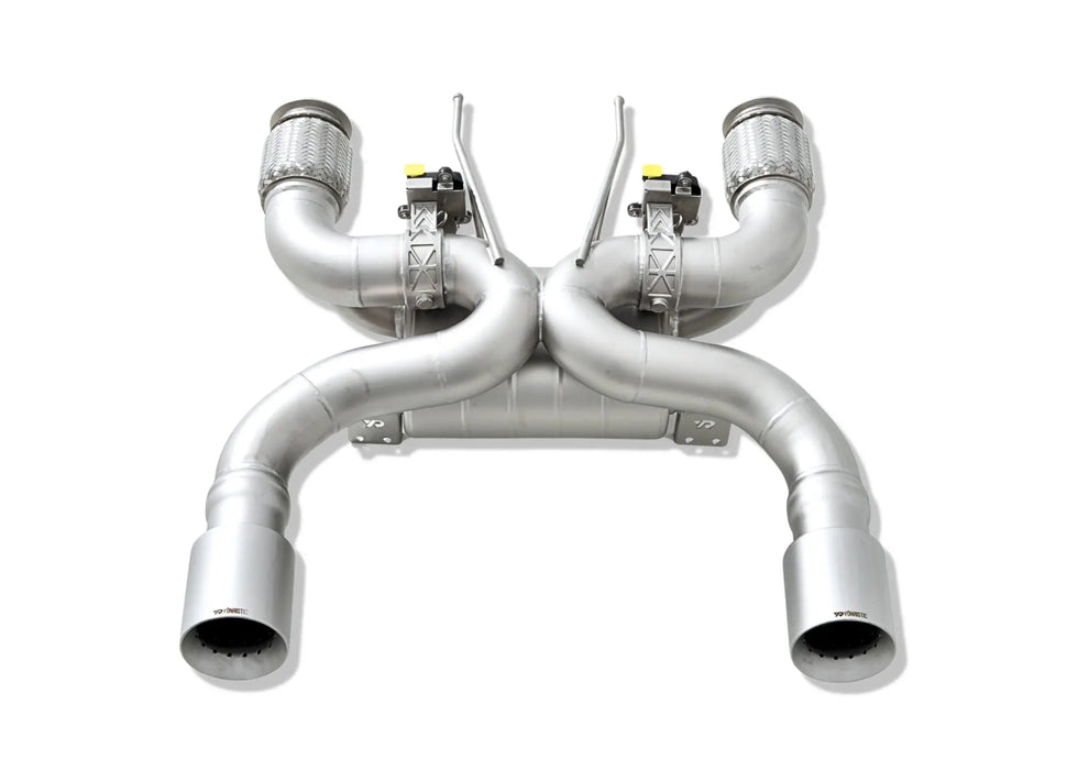 Yonristic McLaren 720S F1 exhaust - full one-piece system laid out