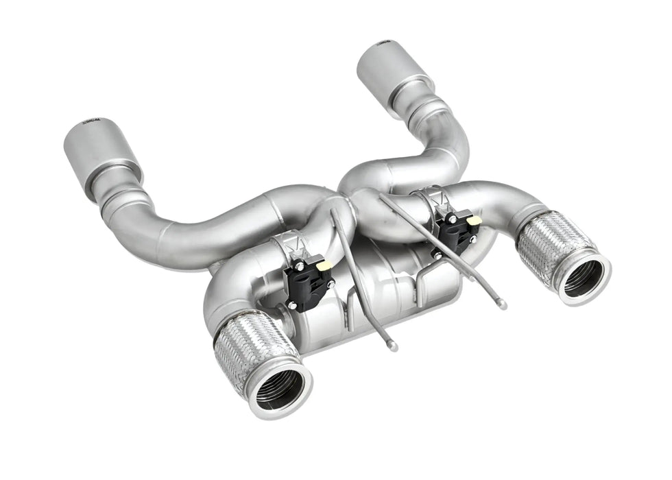Yonristic McLaren 720S F1 exhaust - downpipe pairing view