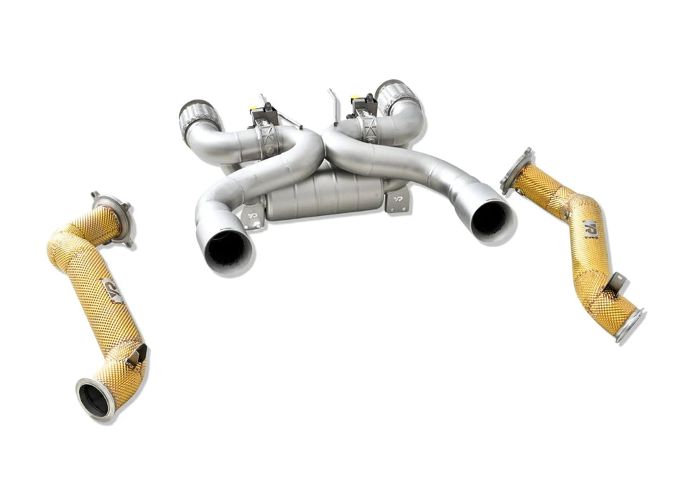 Yonristic McLaren 720S F1 exhaust - downpipe flange detail