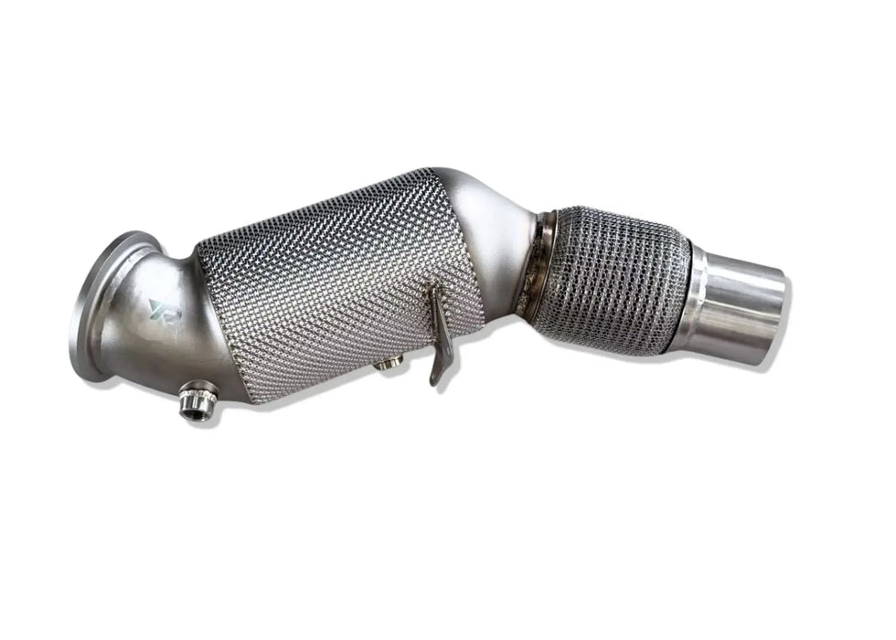 Yonristic BMW B58 MaxFlow downpipes - turbo outlet flange detail