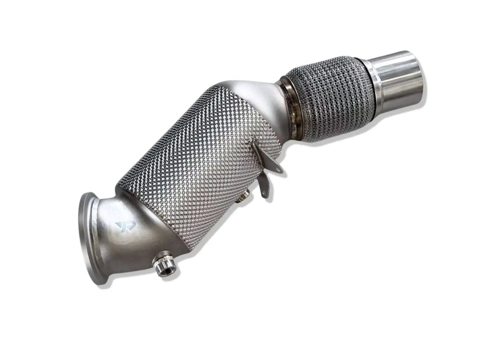 Yonristic BMW B58 MaxFlow downpipes - 4.5 inch flow path detail