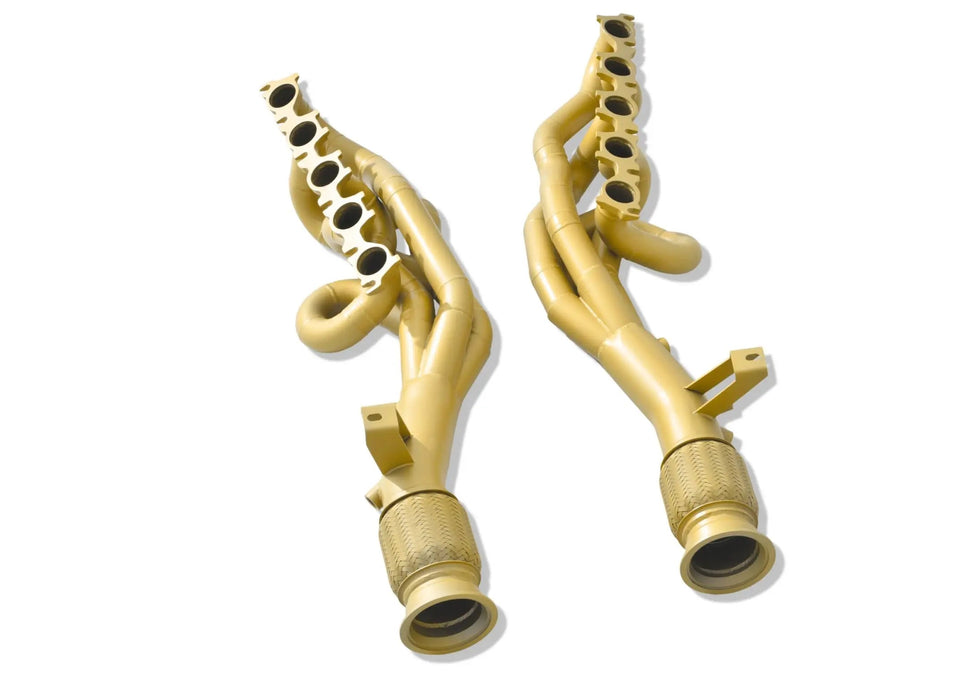 Huracán equal-length race headers - bank assembly view