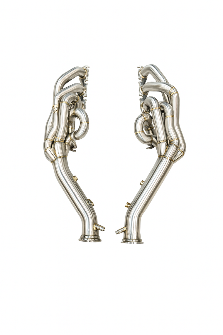 Audi R8 V10 / Lamborghini Gallardo LP / Lamborghini Huracan Free Flow Headers - Valvetronic Exhausts
