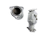 Yonristic MaxFlow cats for the Corvette C8 - pair shown with heat shield wrapping