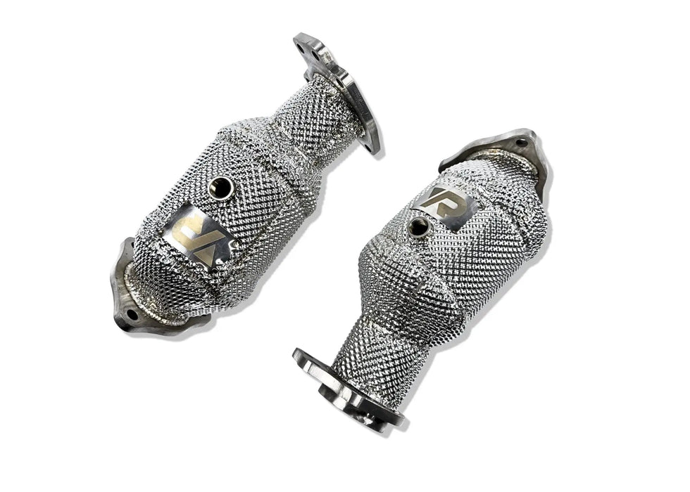 Yonristic MaxFlow cats for the Corvette C8 - flange and fitting detail
