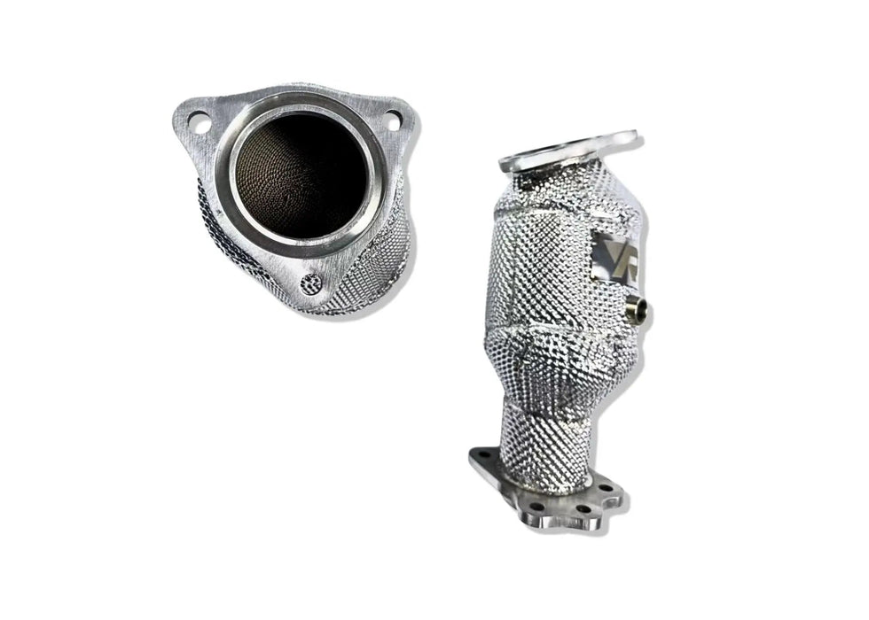 Yonristic MaxFlow cats for the Corvette C8 - fitted view