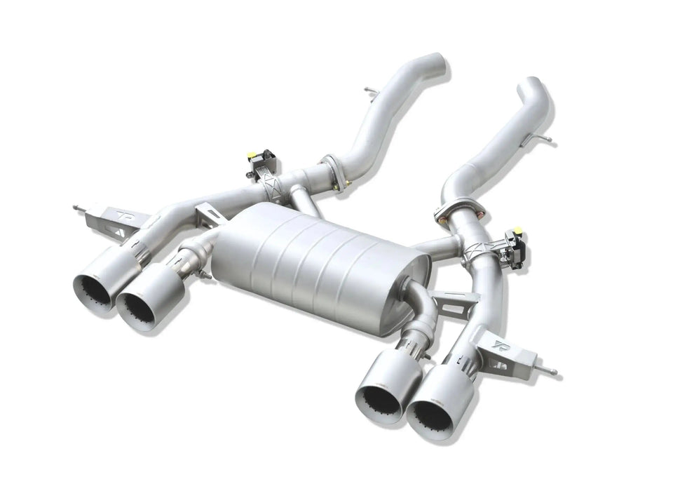 BMW G87 M2 VANTA GOLD exhaust - gold coating close up